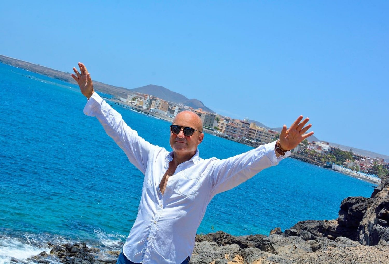 Riccardo Barbuti a Tenerife in una giornata di sole
